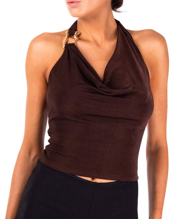Goldie Halter Top