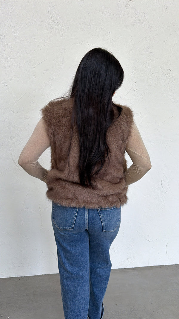 Cora Faux Fur Vest