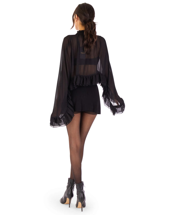 Vanessa Chiffon Crop Top