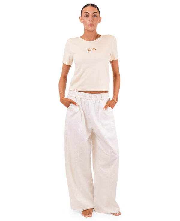 Beaded Crab Crop Top