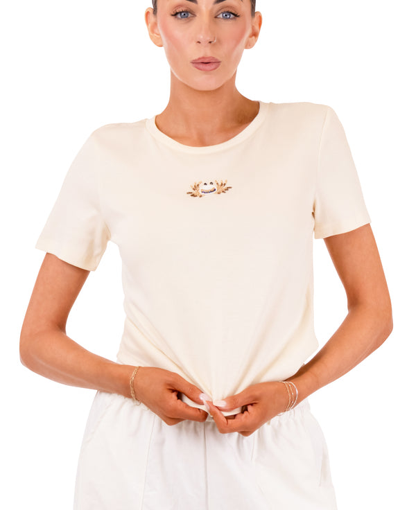 Beaded Crab Crop Top