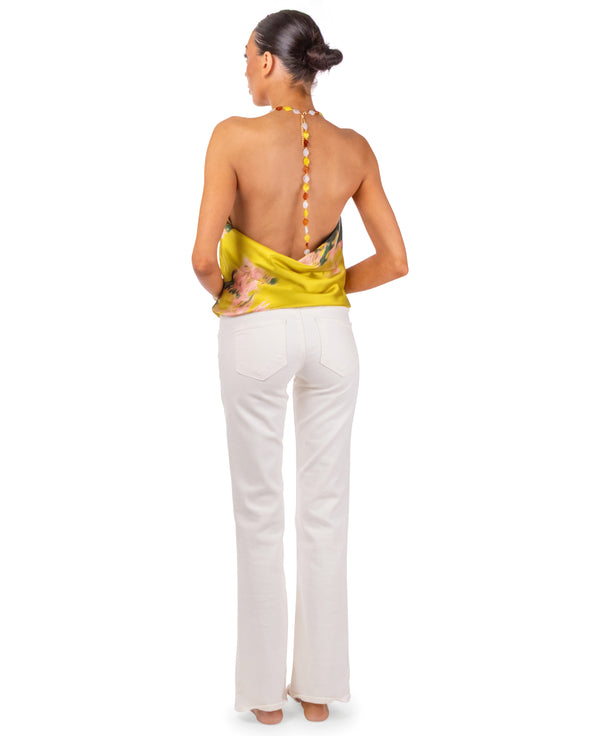 Callie Beaded Halter Top