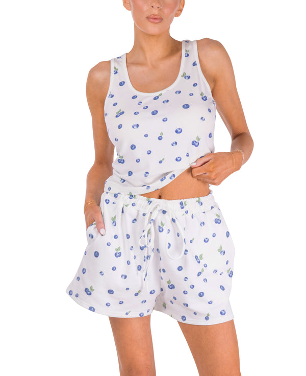 Brooke Blueberry Set Sweatshorts