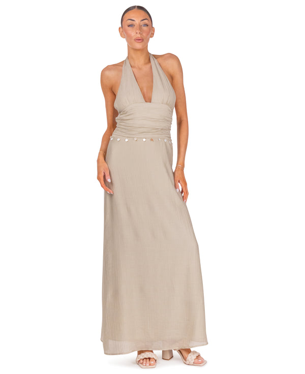 Aria Halter Maxi Dress