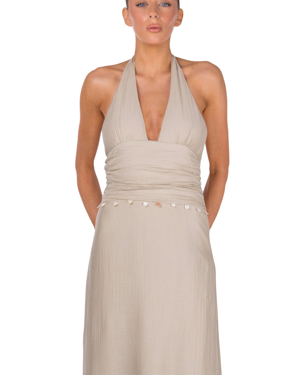 Aria Halter Maxi Dress