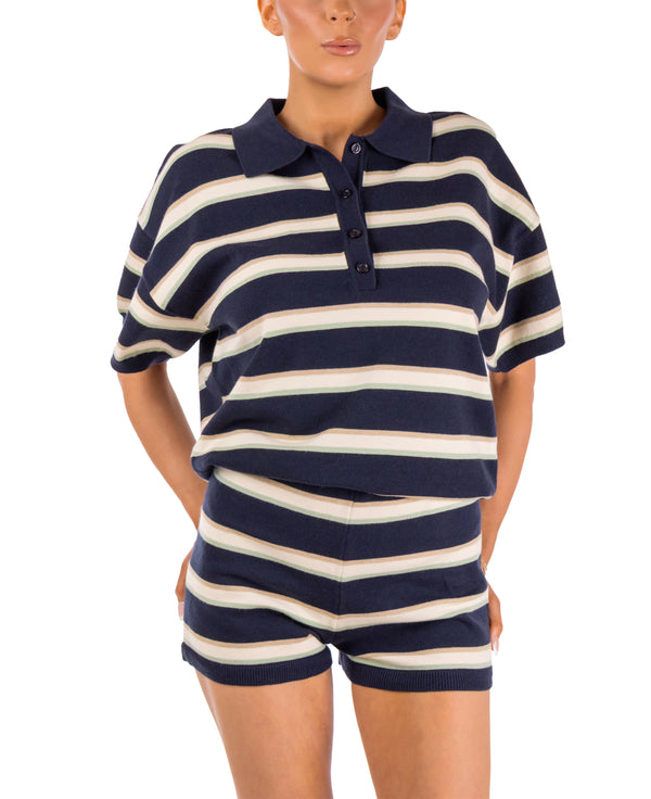 Rylie Striped Romper