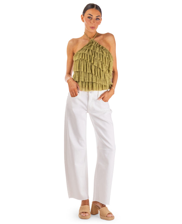 Evie Ruffle Halter Top