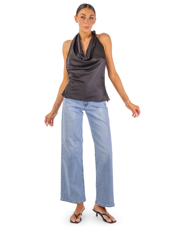 Kira Satin Halter Top