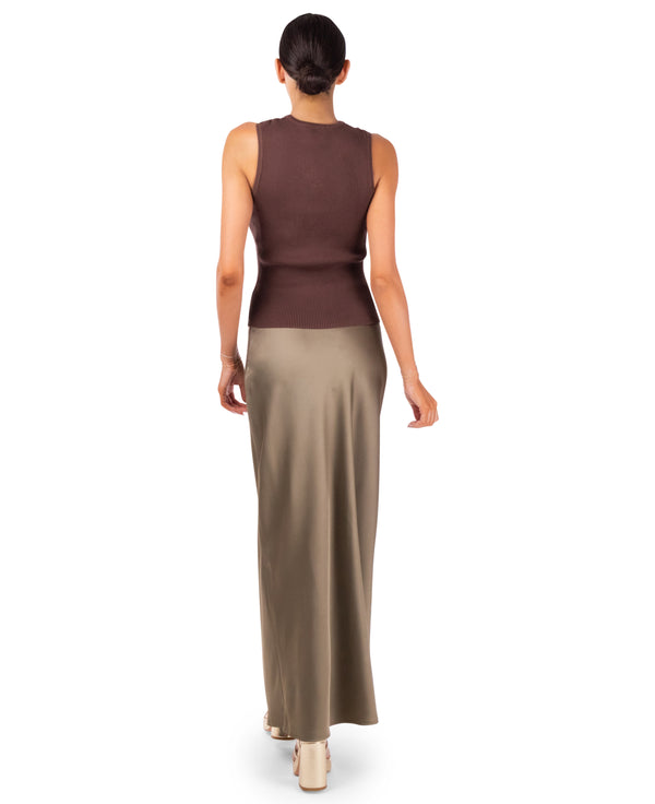 Lilah Satin Maxi Skirt