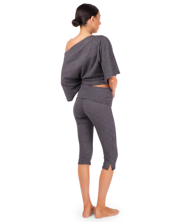 Hailey Striped Capri Pants