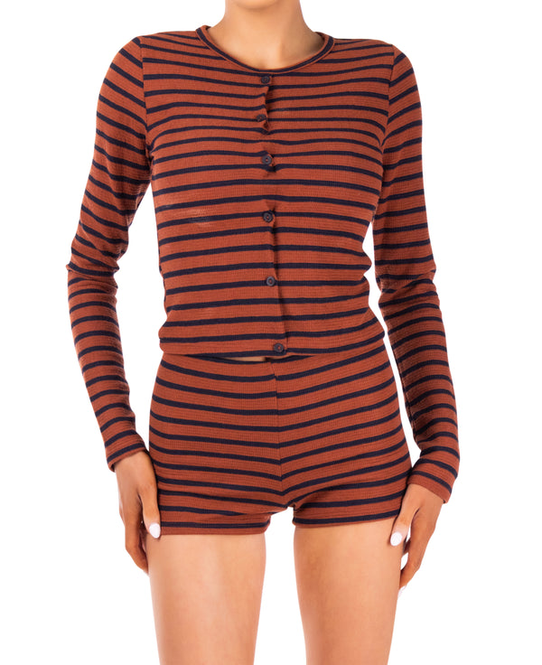 Mia Striped Mini Shorts