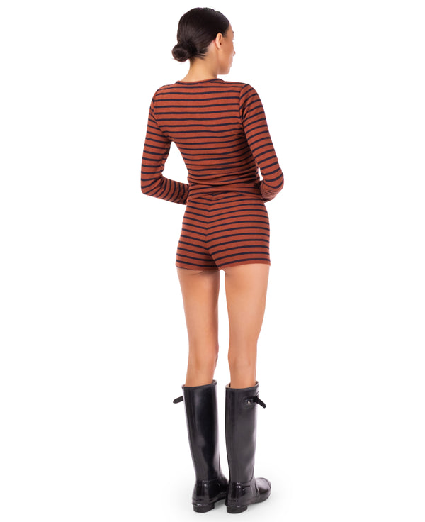 Mia Striped Mini Shorts