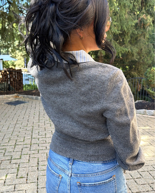 Veda Contrast Collar Top