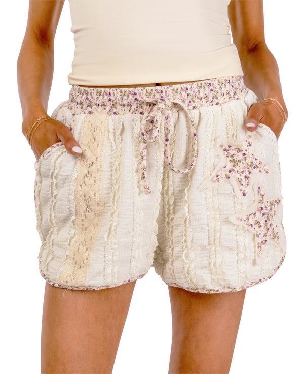 Reese Lace Mini Shorts