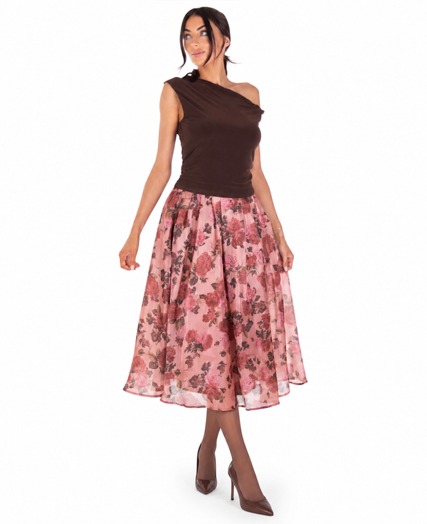 Lyss Floral Midi Skirt