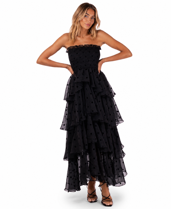 Luna Ruffle Maxi Dress