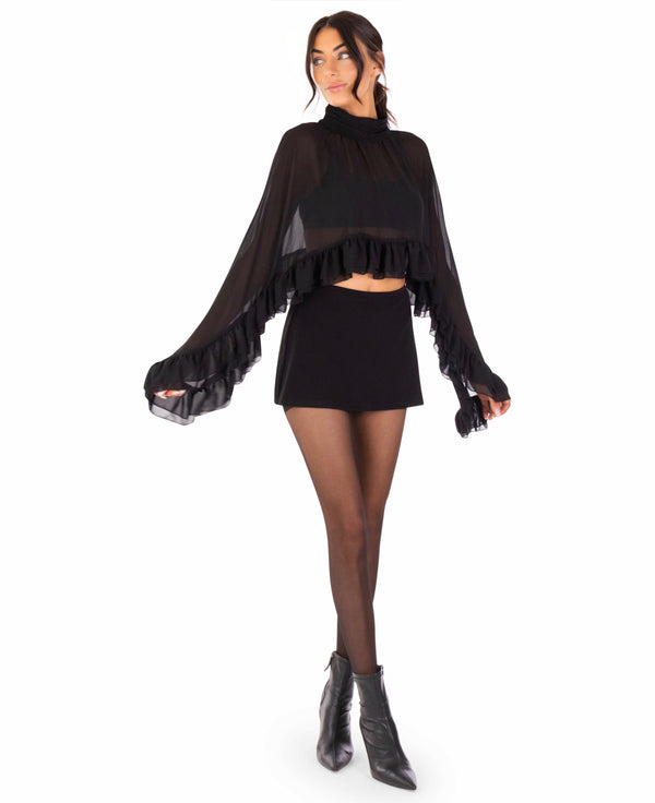Vanessa Chiffon Crop Top