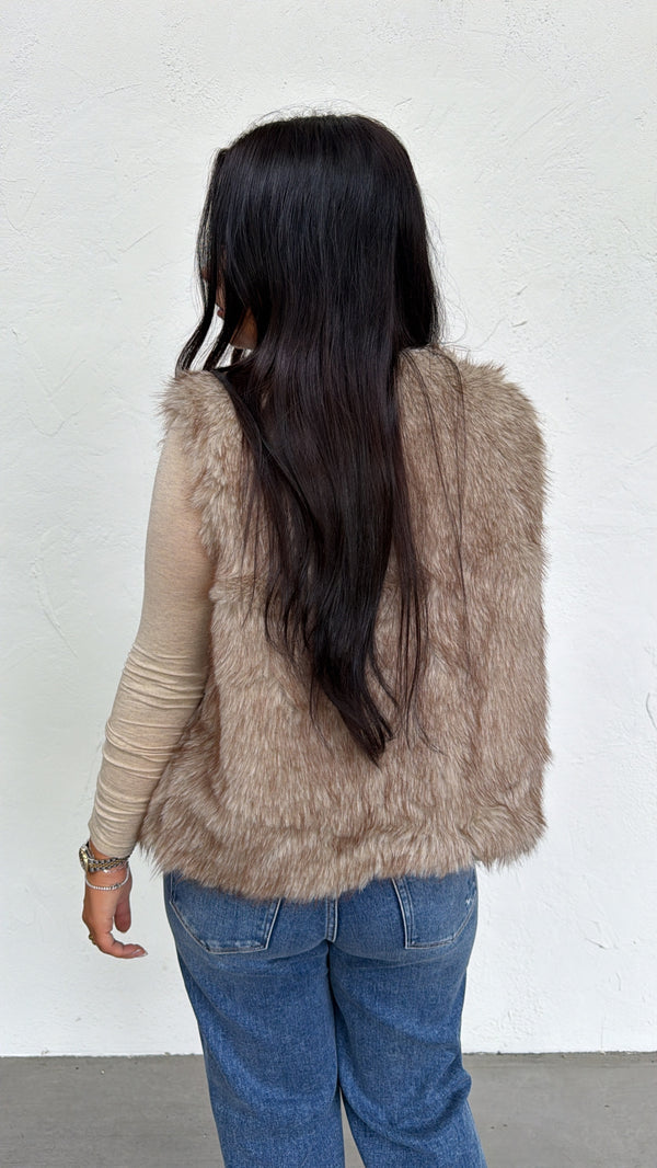 Cora Faux Fur Vest