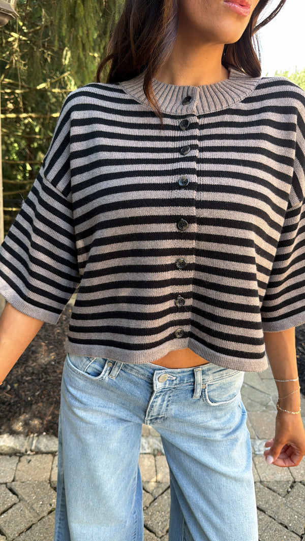 Joslyn Striped Cardigan