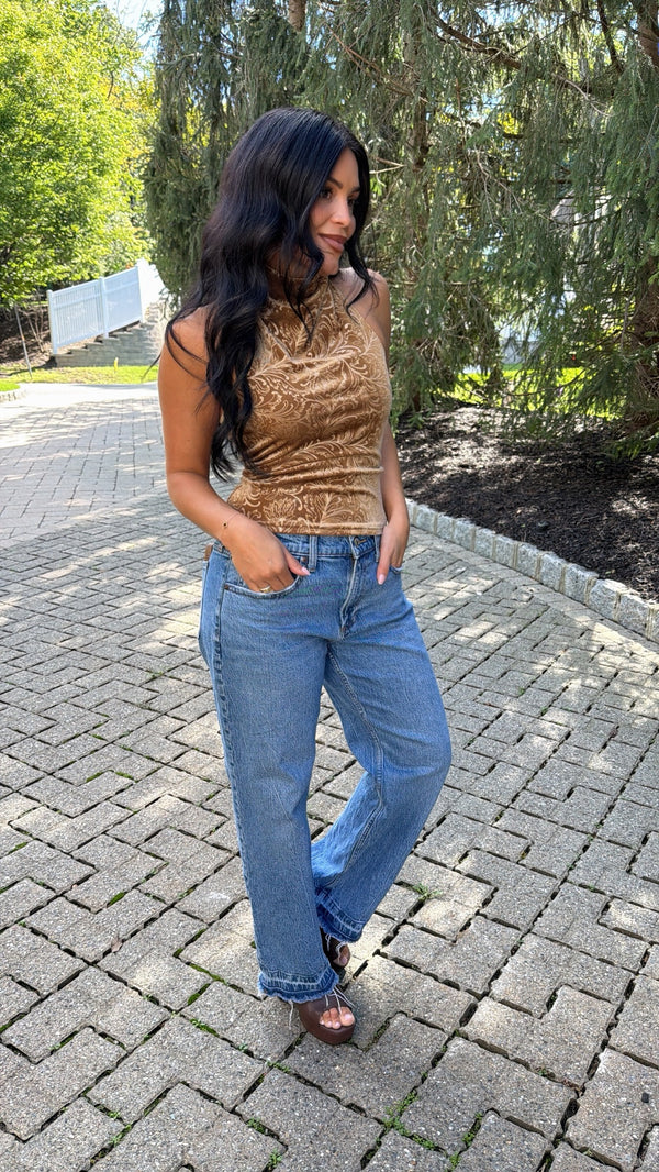 Meadow Velvet Top