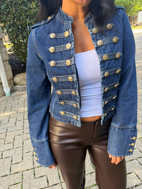 Raegan Military Button Jacket