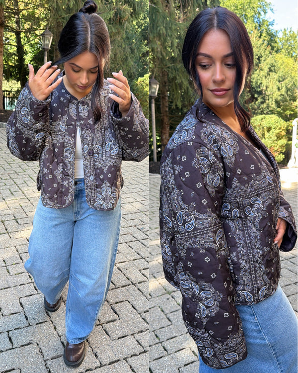 Penelope Paisley Quilted Jacket