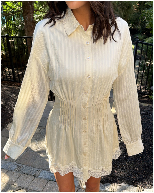 Alexa Button-Down Mini dress