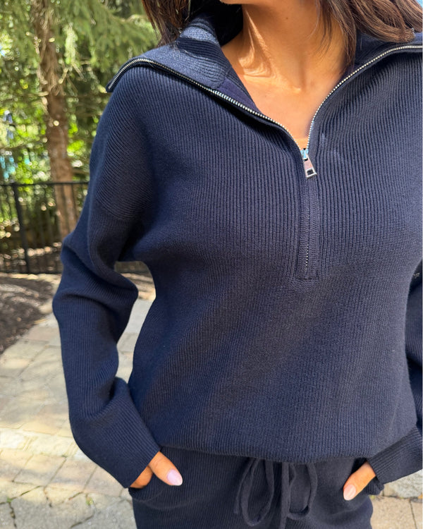 Jasmine Quarter-Zip Top