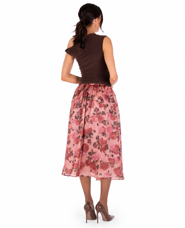 Lyss Floral Midi Skirt