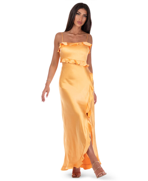 Eileen Satin Maxi Dress