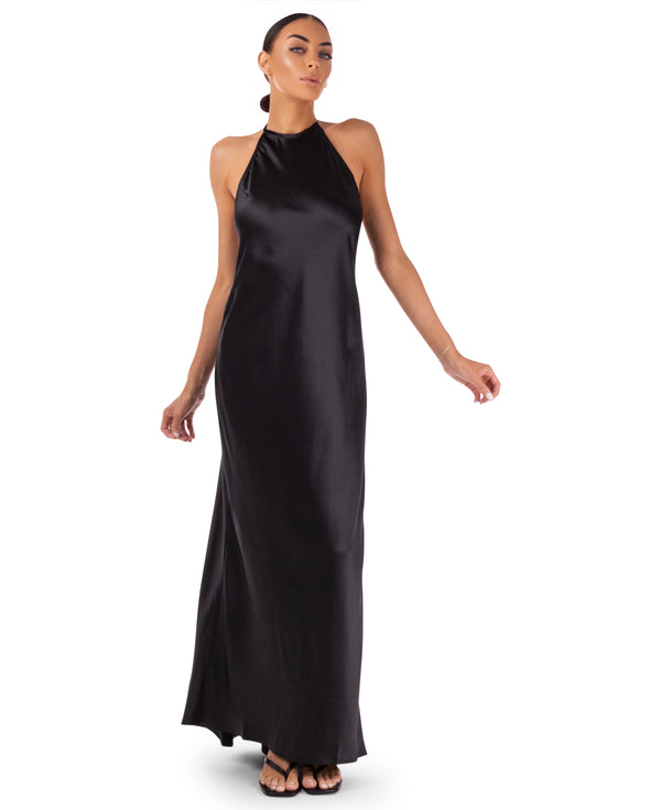 Julia Satin Maxi Dress