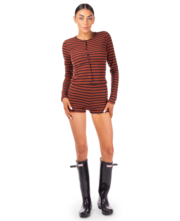 Mia Striped Mini Shorts