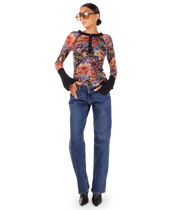 Khloe Floral Top