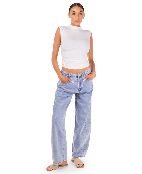 Rylan Embroidered Jeans