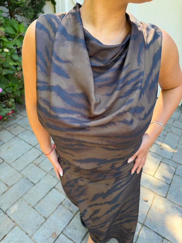 Lucia Zebra Print Skirt